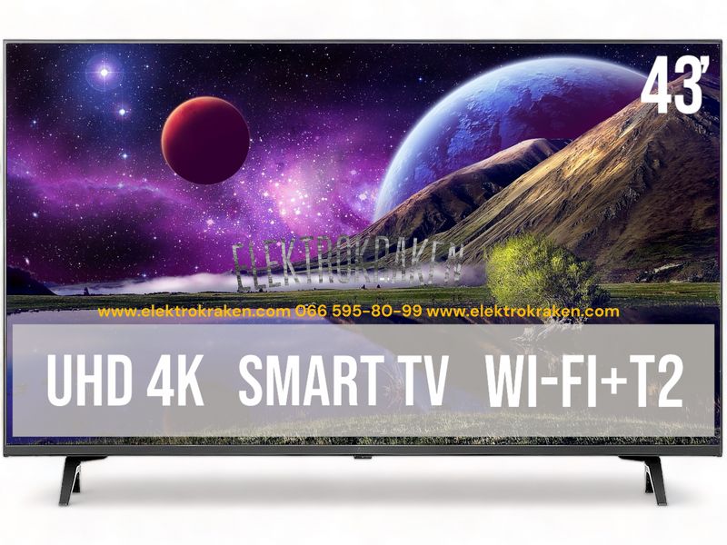 Телевізор LED Smart TV 43' діагональ UHD TV  012201 фото