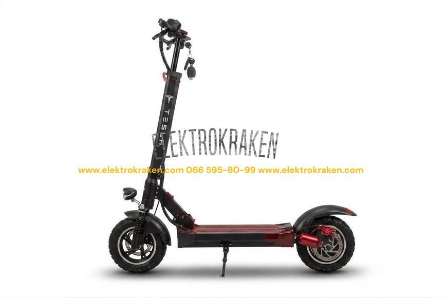 Електросамокат Tesla M-4 (1000W, 48V, 18Ah) з сидінням - Чорний EK380-00402 фото
