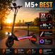 Електросамокат M5+ BEST 1800W 48V 35Ah до 77 км/год, запас ходу до 80 км, з сидінням та LED-підсвіткою 00M5 фото 3