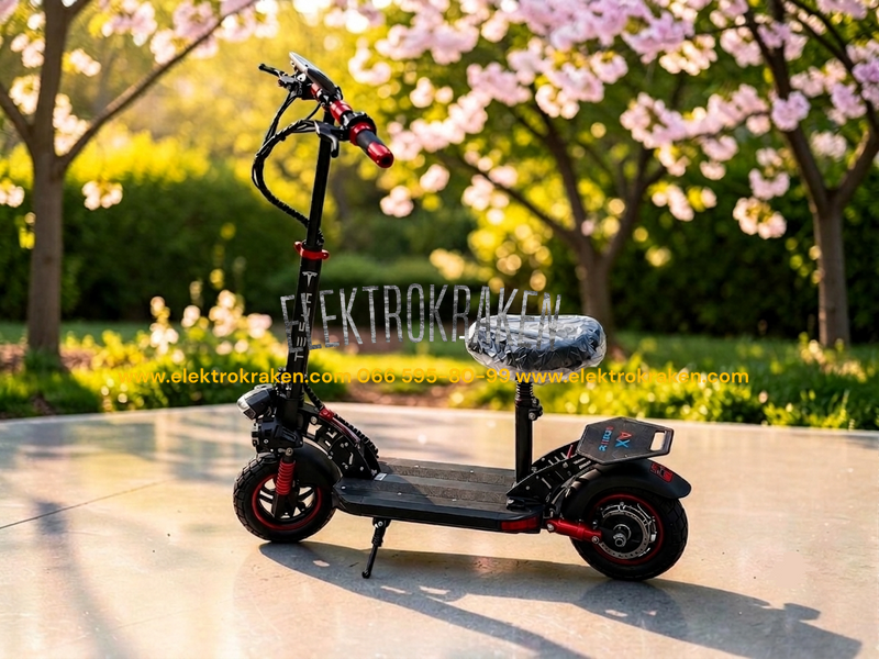 Електросамокат Tesla 1500W 21Ah, 10.5" з сидінням &mdash; Чорний  EK380-00401 фото