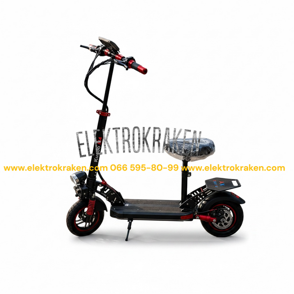 Электросамокат Kugoo M4 Pro+ (1200W, 48V, 21Ah) с сиденьем &mdash; Черный EK380-00410  фото